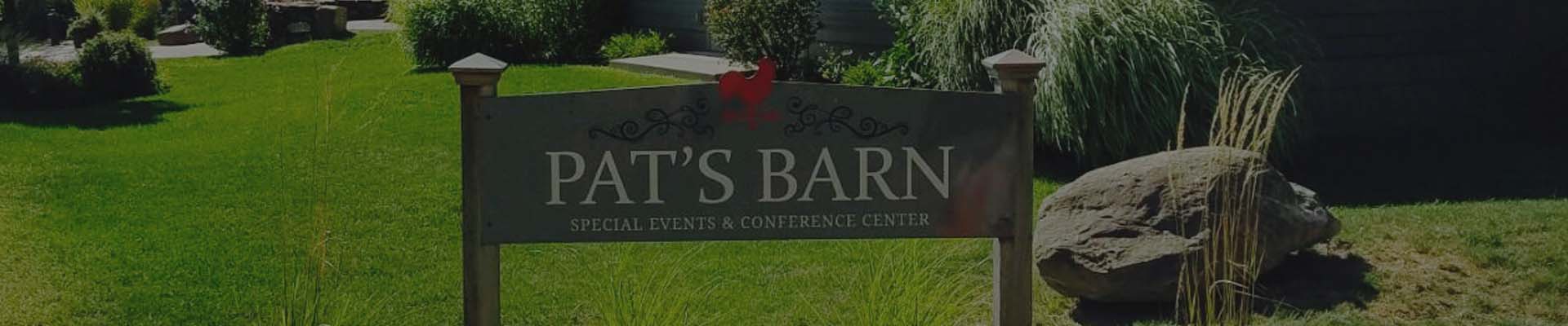 Sign outside of Pat's Barn